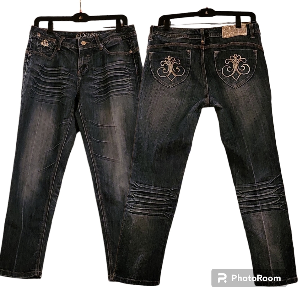 Y2k  House of Dereon Jeans Size 9/10 Blue Dark Wash Denim